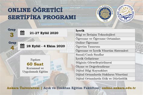 atatürk üniversitesi e sertifika programları